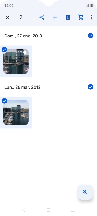 Pulsa el icono de compartir. Pulsa el icono de compartir.
