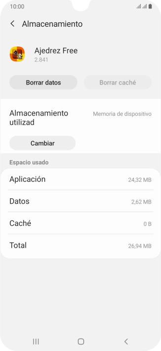 Pulsa la tecla de inicio para terminar y regresar a la pantalla de inicio.