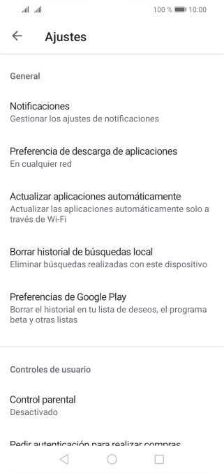 Pulsa Actualizar aplicaciones automáticamente.. Pulsa Actualizar aplicaciones automáticamente..