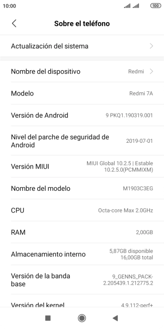 Pulsa Actualización del sistema. Si hay una versión de software nueva disponible, aparecerá ahora en la pantalla. Sigue las indicaciones de la pantalla para actualizar el software del teléfono. Pulsa Actualización del sistema. Si hay una versión de software nueva disponible, aparecerá ahora en la pantalla. Sigue las indicaciones de la pantalla para actualizar el software del teléfono.