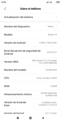 Pulsa Actualización del sistema. Si hay una versión de software nueva disponible, aparecerá ahora en la pantalla. Sigue las indicaciones de la pantalla para actualizar el software del teléfono. Pulsa Actualización del sistema. Si hay una versión de software nueva disponible, aparecerá ahora en la pantalla. Sigue las indicaciones de la pantalla para actualizar el software del teléfono.