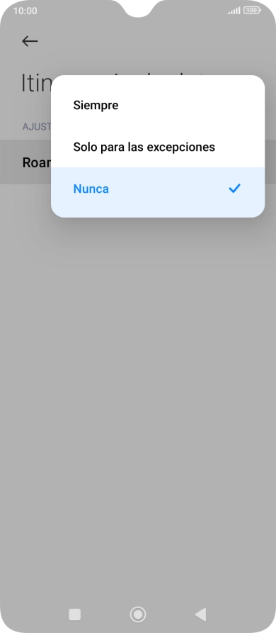 Pulsa el ajuste deseado para activar o desactivar la función. Pulsa el ajuste deseado para activar o desactivar la función.
