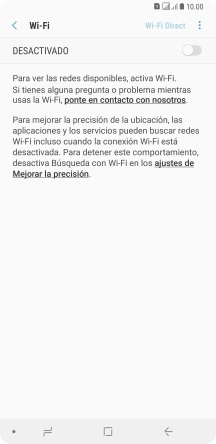 Pulsa el indicador para activar la función.