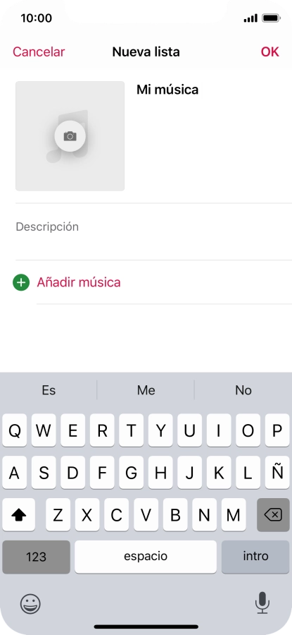 Pulsa Añadir música. Pulsa Añadir música.