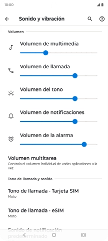 Pulsa Tono de llamada - Tarjeta SIM. Pulsa Tono de llamada - Tarjeta SIM.