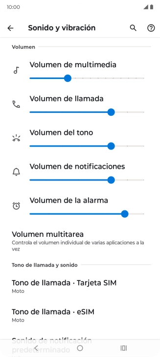 Pulsa Tono de llamada - Tarjeta SIM. Pulsa Tono de llamada - Tarjeta SIM.