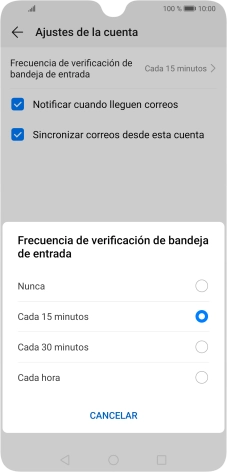 Pulsa el ajuste deseado.