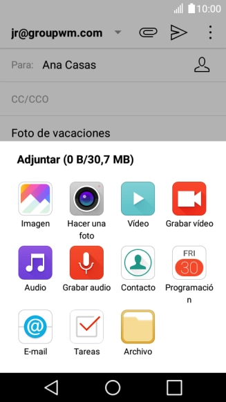 Pulsa Archivo y desplázate a la carpeta deseada. Pulsa Archivo y desplázate a la carpeta deseada.