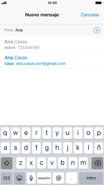 Pulsa el contacto deseado. Pulsa el contacto deseado.