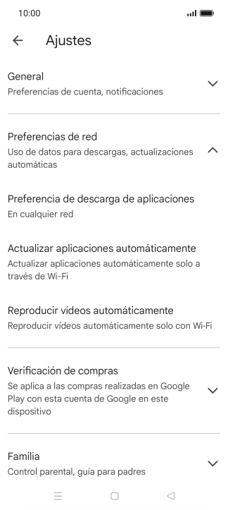 Pulsa Actualizar aplicaciones automáticamente. Pulsa Actualizar aplicaciones automáticamente.