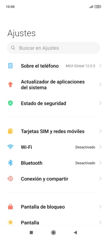 Pulsa Tarjetas SIM y redes móviles.