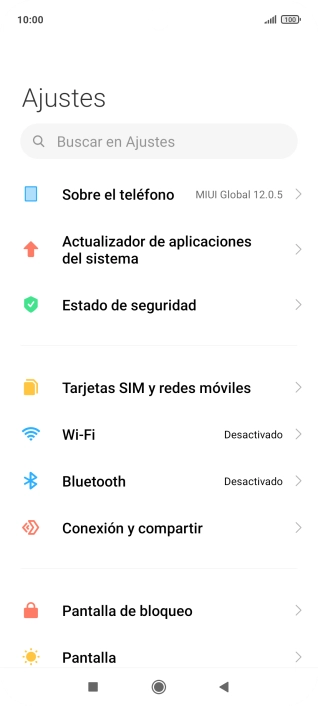 Pulsa Tarjetas SIM y redes móviles.