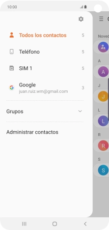 Pulsa Administrar contactos. Pulsa Administrar contactos.