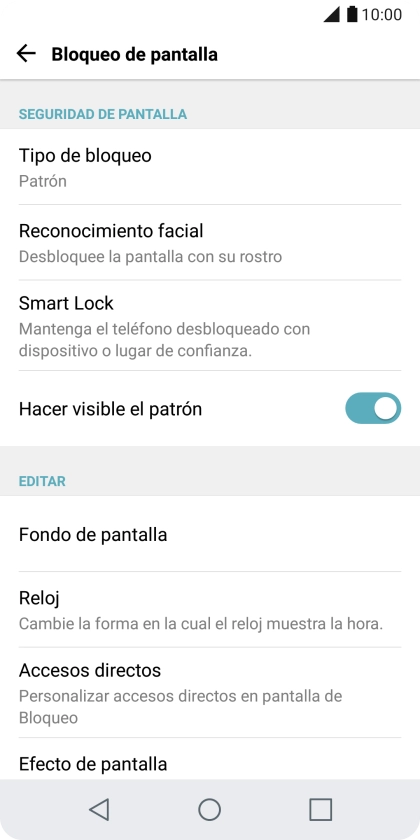 Pulsa Tipo de bloqueo. Pulsa Tipo de bloqueo.