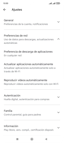 Pulsa Actualizar aplicaciones automáticamente. Pulsa Actualizar aplicaciones automáticamente.