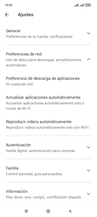 Pulsa Actualizar aplicaciones automáticamente. Pulsa Actualizar aplicaciones automáticamente.