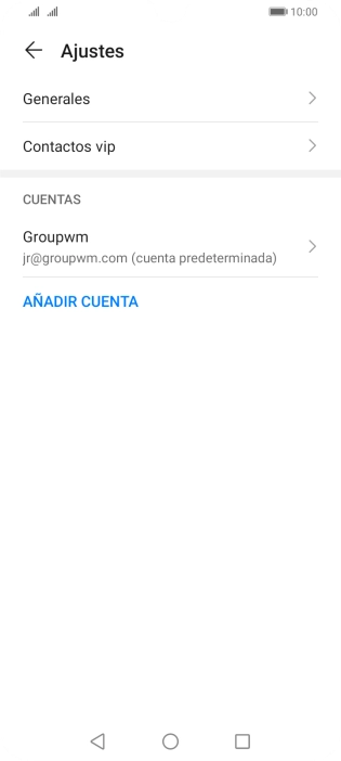 Pulsa la cuenta deseada. Pulsa la cuenta deseada.