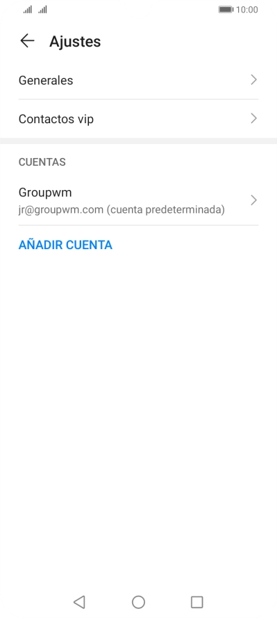 Pulsa la cuenta deseada. Pulsa la cuenta deseada.