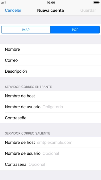 Pulsa Nombre de usuario e introduce el nombre de usuario de tu cuenta de correo electrónico. Pulsa Nombre de usuario e introduce el nombre de usuario de tu cuenta de correo electrónico.