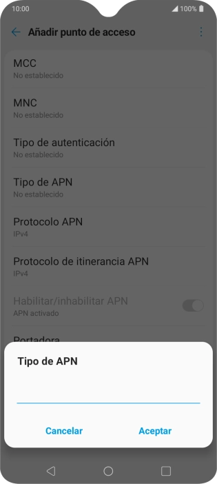 Introduce default y pulsa Aceptar. Introduce default y pulsa Aceptar.