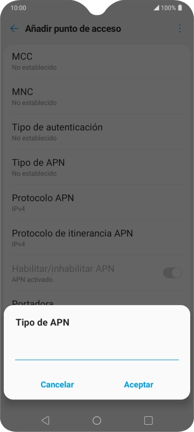Introduce default y pulsa Aceptar. Introduce default y pulsa Aceptar.