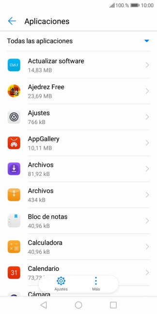 Pulsa la app deseada. Pulsa la app deseada.