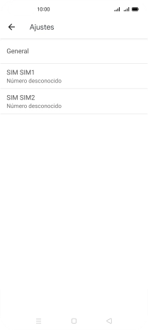 Pulsa la tarjeta SIM deseada.