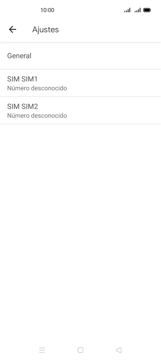 Pulsa la tarjeta SIM deseada.