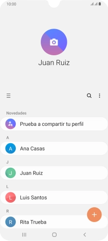 Desliza el dedo hacia la derecha desde la parte izquierda de la pantalla. Desliza el dedo hacia la derecha desde la parte izquierda de la pantalla.