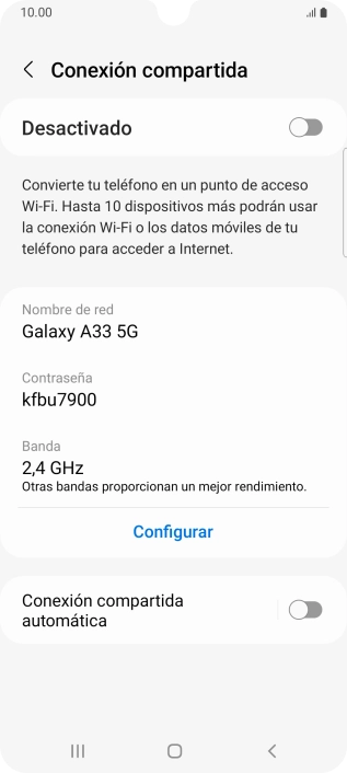 Pulsa Configurar. Pulsa Configurar.