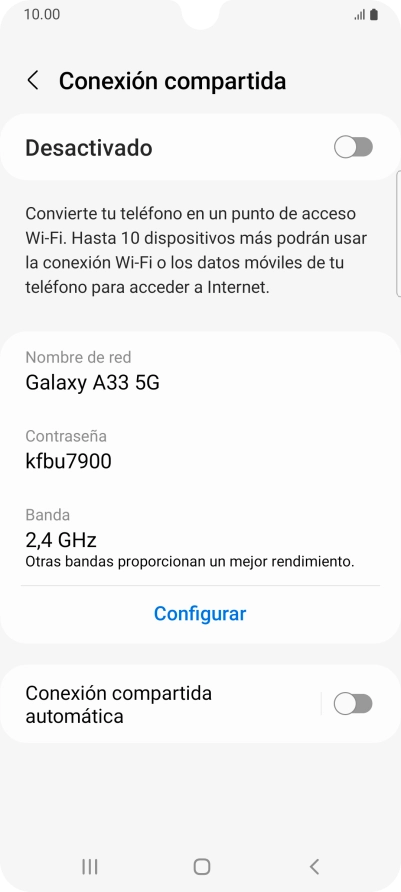Pulsa Configurar. Pulsa Configurar.