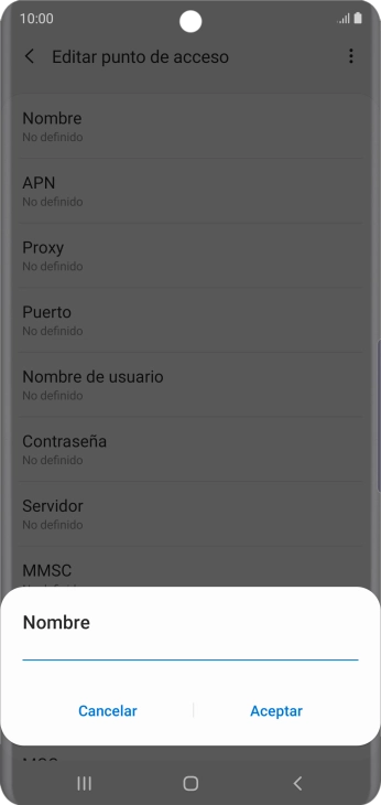 Introduce Vodafone Internet y pulsa Aceptar. Introduce Vodafone Internet y pulsa Aceptar.