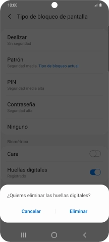 Pulsa Eliminar. Pulsa Eliminar.