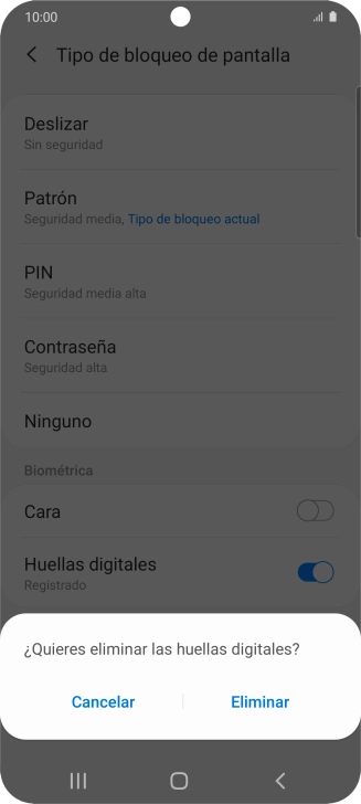 Pulsa Eliminar. Pulsa Eliminar.