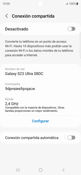 Pulsa Configurar.