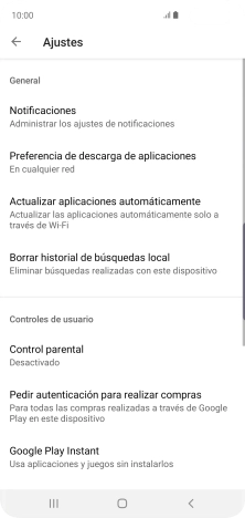 Pulsa Actualizar aplicaciones automáticamente. Pulsa Actualizar aplicaciones automáticamente.