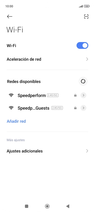 Pulsa la red wifi deseada.