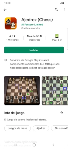 Pulsa Instalar y sigue las indicaciones de la pantalla para instalar la app. Pulsa Instalar y sigue las indicaciones de la pantalla para instalar la app.