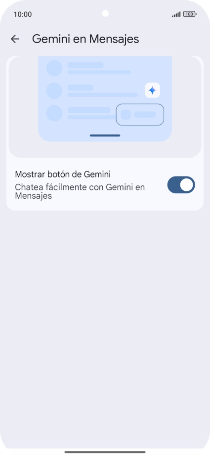 Pulsa la flecha hacia la izquierda las veces que sean necesarias para regresar a la vista de los mensajes. Pulsa la flecha hacia la izquierda las veces que sean necesarias para regresar a la vista de los mensajes.