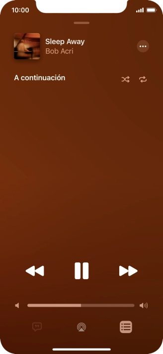 Pulsa el icono de reproducción aleatoria para activar o desactivar la función. Pulsa el icono de reproducción aleatoria para activar o desactivar la función.