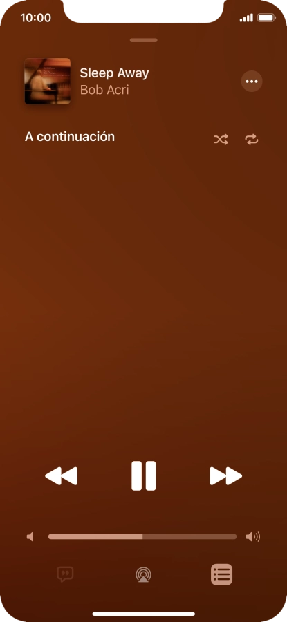 Pulsa el icono de reproducción aleatoria para activar o desactivar la función. Pulsa el icono de reproducción aleatoria para activar o desactivar la función.