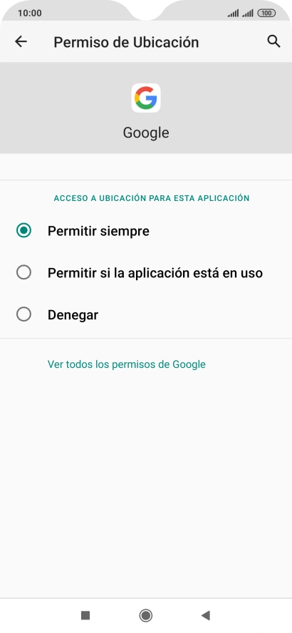 Pulsa el ajuste deseado.