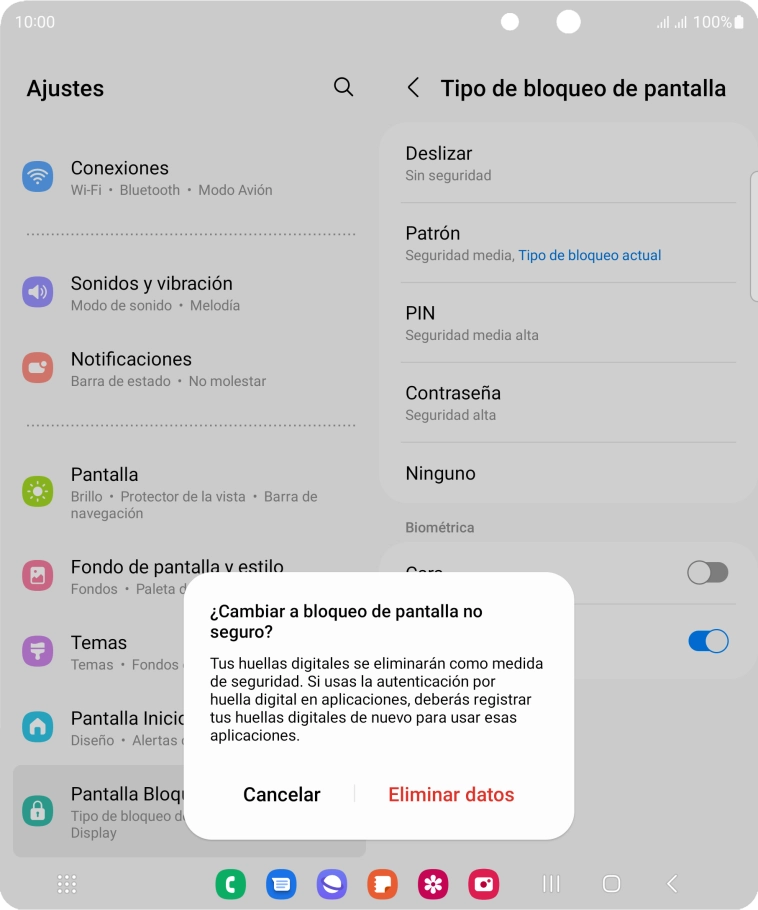 Pulsa Eliminar datos. Pulsa Eliminar datos.