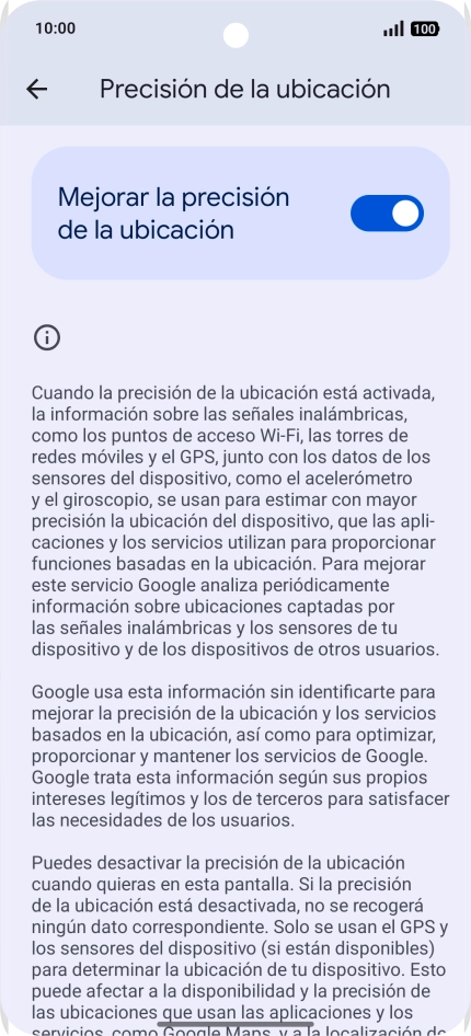 Si pulsas el indicador junto a Si pulsas el indicador junto a