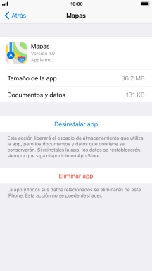 Pulsa Desinstalar app. Pulsa Desinstalar app.