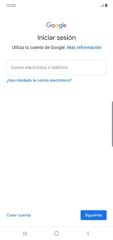 Si no tienes una cuenta de Google, pulsa Crear cuenta y sigue las indicaciones de la pantalla para ver cómo crear una cuenta nueva. Si no tienes una cuenta de Google, pulsa Crear cuenta y sigue las indicaciones de la pantalla para ver cómo crear una cuenta nueva.