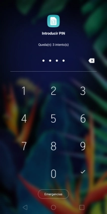 Si lo solicita el teléfono, introduce el código PIN y pulsa el icono de aceptar. Si lo solicita el teléfono, introduce el código PIN y pulsa el icono de aceptar.