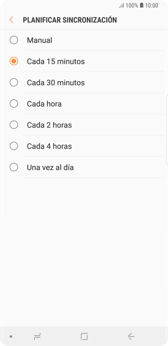 Pulsa el ajuste deseado. Pulsa el ajuste deseado.