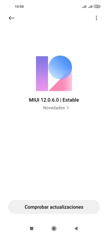 Pulsa Comprobar actualizaciones. Si hay una versión de software nueva disponible, aparecerá ahora en la pantalla. Sigue las indicaciones de la pantalla para actualizar el software del teléfono. Pulsa Comprobar actualizaciones. Si hay una versión de software nueva disponible, aparecerá ahora en la pantalla. Sigue las indicaciones de la pantalla para actualizar el software del teléfono.
