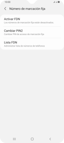 Pulsa Activar FDN.